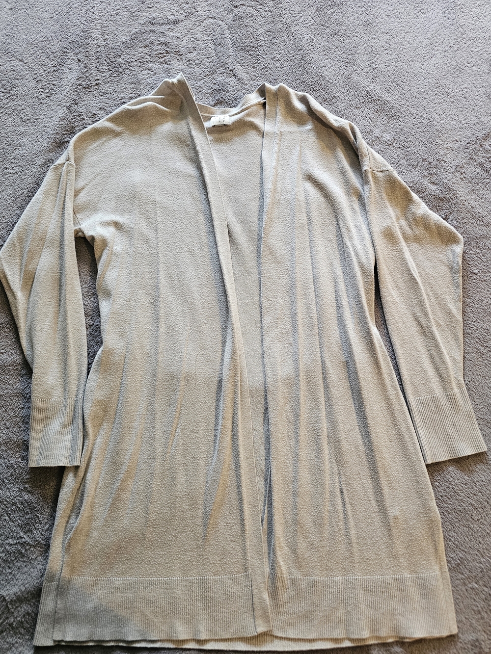 a new day Light Gray Open-Front Long Cardigan